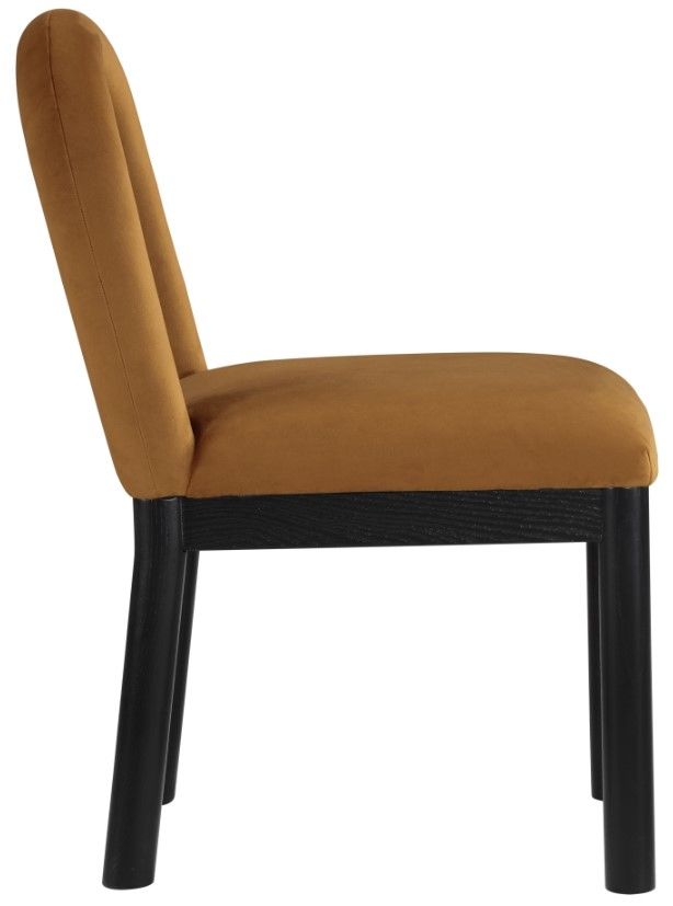 Meridian Furniture Conrad Saddle/Black Upholstered Dining Chair-3
