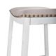 Liberty Furniture Vintage Series White Backless Upholstered Bar Stool-4