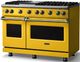 Viking® 5 Series 48" Daffodil Pro Style Gas (NG) Range with Polished Chrome Trim-2