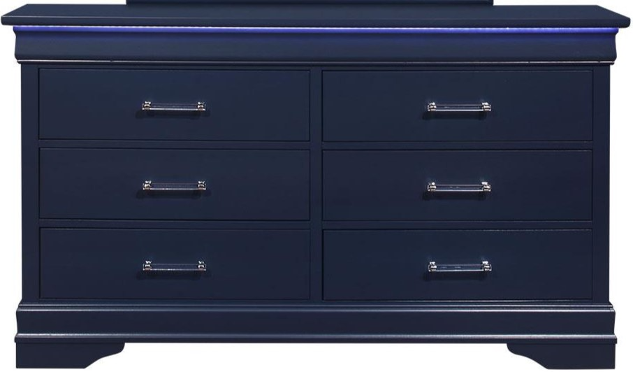 Global Furniture Charlie Royal Blue Dresser Furniture Rug Depot Rockville MD