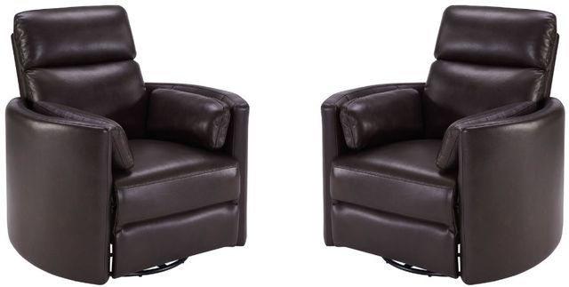 Parker House® Radius 2-Piece Florence Brown Power Swivel Glider