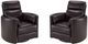 Parker House® Radius 2-Piece Florence Brown Power Swivel Glider Recliner Set-0