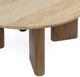 Classic Home Idella Tan Travertine Coffee Table-5