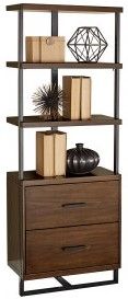 Mazin Furniture Sedley Walnut Side Pier-3