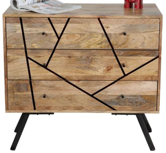 Jaipur Furniture Amar Brown 3-Drawer Chest-0