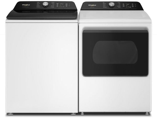 Whirlpool® White Top Load Washer & Electric Dryer Laundry Pair-0