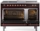Ilve® Nostalgie II Series 48" Burgundy Pro Style Dual Fuel Range-1