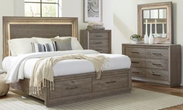 Liberty Furniture Horizons 4-Piece Graystone Bedroom Set-0