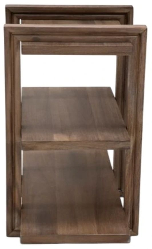 Michael Amini® Hudson Ferry Driftwood Chair Side Table-2