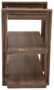 Michael Amini® Hudson Ferry Driftwood Chair Side Table-2