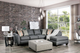 Furniture of America® Earl Gray Ottoman-1