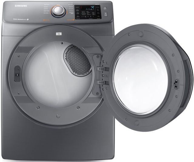 Samsung 7.5 Cu. Ft. Stainless Platinum Front Load Gas Dryer-1
