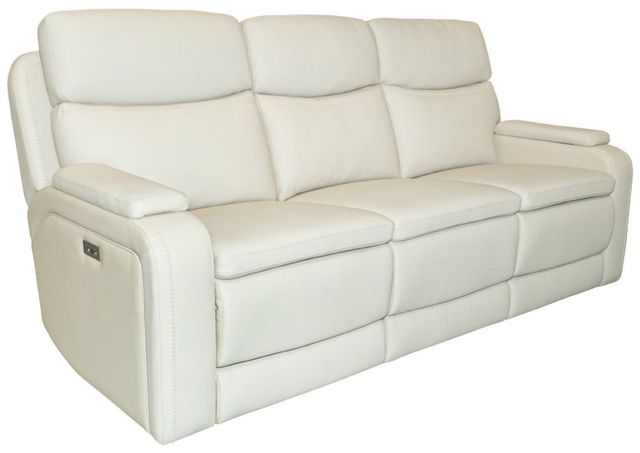 BarcaLounger® Gunner Kobi Almond Leather Power Reclining Sofa-0