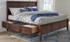 A-America® Westlake Cherry Brown Queen Storage Panel Bed-4