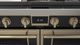 Fulgor Milano® Evoque 400 Series 60" Glossy Black Pro Style Dual Fuel Hybrid Range with Brushed Brass Trim -4