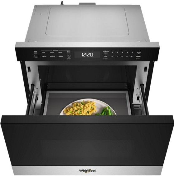 Whirlpool® 1.3 Cu. Ft. Stainless Steel Microwave Drawer with Sensor Cooking-4