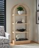 Hammary® Hidden Treasures Beige Open Burl Etagere-1