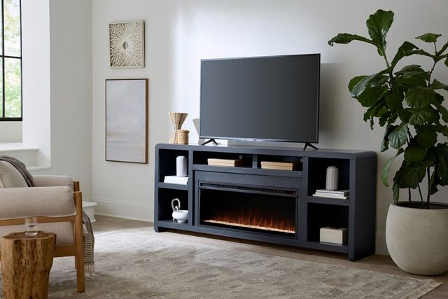 aspenhome® Taylor Malta Blue 84" Fireplace Console-1
