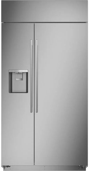 Monogram 42 in. 24.5 Cu. Ft. Stainless Steel Built In Counter Depth Side-by-Side Refrigerator