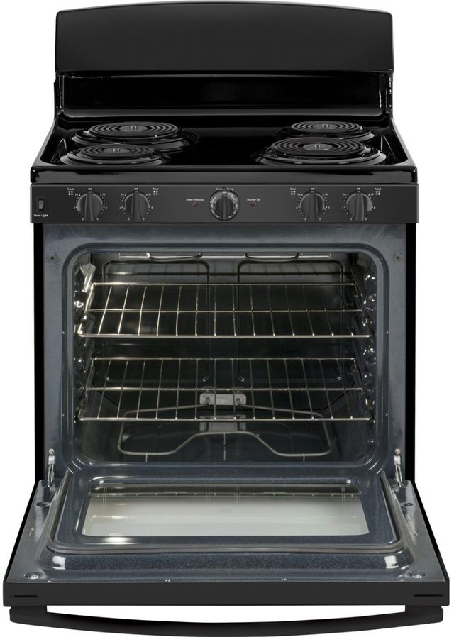 GE® 30" ENERGY STAR® Black Freestanding Electric Range-1
