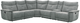 Homelegance® Tesoro 6-Piece Dark Gray Modular Power Reclining Sectional with Power Headrest-0