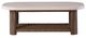Signature Design by Ashley® Dolan Creek Beige Aluminum/Wicker Outdoor Rectangular Cocktail Table with Brown Base-2
