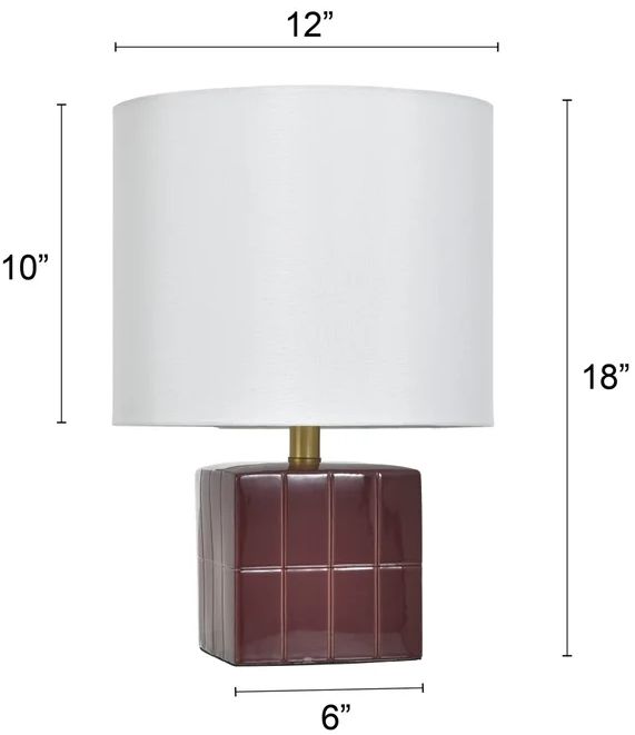 Stylecraft Tamara Day Matilda Burgundy Accent Lamp-2