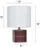 Stylecraft Tamara Day Matilda Burgundy Accent Lamp-2