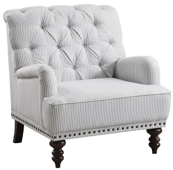 Homelegance® Holland Park Gray/White Accent Chair-0
