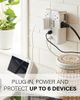 Sanus® White On-Wall Surge Protector-4