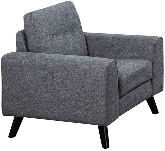 Mazin Furniture Evelyn Grey Upholstered Accent Chair-1