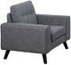 Mazin Furniture Evelyn Grey Upholstered Accent Chair-1