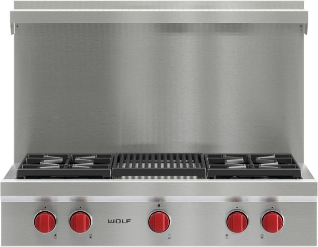 Wolf® 36" Pro Style Natural Gas Rangetop-1