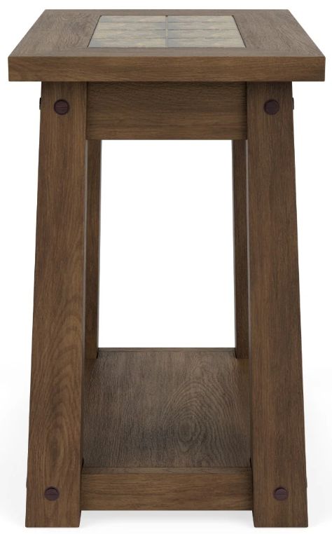 Riverside Furniture Lakepoint Oxford Oak Chairside Table-3