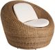 Universal Explore Home™ Oasis Sea Pod Woven Slimit Swivel Chair-0