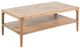 Nest Home Collections Morgan Natural Gray Rectangular Coffee Table-0