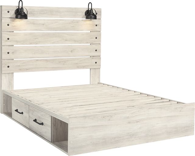 Signature Design by Ashley® Cambeck 2-Piece Whitewash Queen Panel Bed Set-1