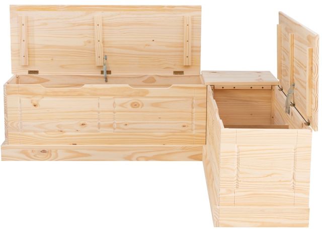 Linon Norah Unfinished Natural Backless Corner Nook Bench-3