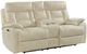 Elements International Trinidad Pebble Cream Power Reclining Loveseat-0