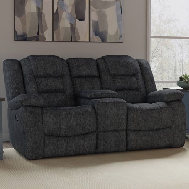 Parker House® Bolton Misty Storm Manual Glider Reclining Loveseat-1