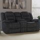 Parker House® Bolton Misty Storm Manual Glider Reclining Loveseat-1
