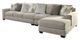 Benchcraft® Ardsley 2-Piece Pewter Living Room Set-1