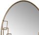 A & B Home Maxime Antique Gold Oval Mirror-1