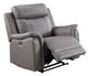 Mazin Furniture Cyrus Light Gray Power Glider Reclining Chair-1