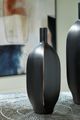 Signature Design by Ashley® Rhaveney Black 9.45" Vase-2