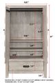 Crown Mark Valor White Armoire-2