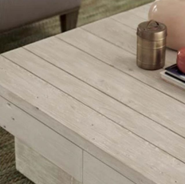 Hammary® Reclamation Place White Sand Square Coffee Table-2