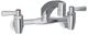 Elkay Chrome Foodservice 8" Centerset Wall Mount Faucet with Wristblade Handles-0