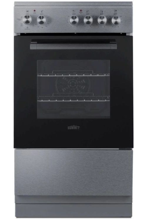 Summit® 20" Stainless Look Slide-In Electric Range-0