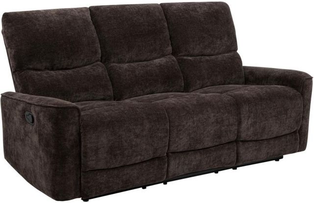 Coaster® Navarro 2-Piece Dark Brown Manual Upholstered Reclining Sofa Set-3